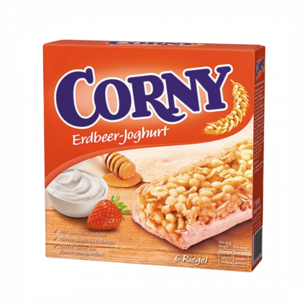 618704 Corny Classic Erdbeer Joghurt Muesliriegel, 6 Stueck, 150g.png